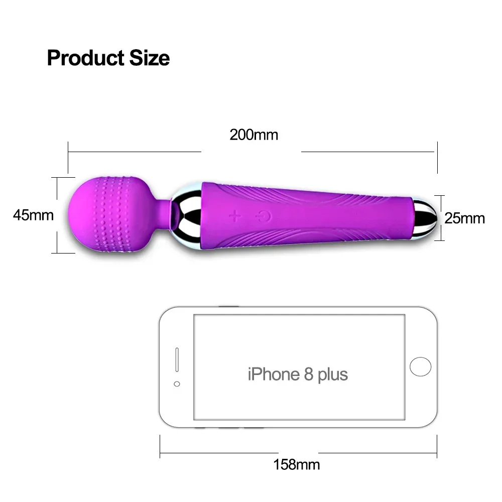 Wireless Dildos AV Vibrator Magic Wand for Women Clitoris Stimulator USB Rechargeable Massager Goods Sex Toys for Adults 18 - Image 2