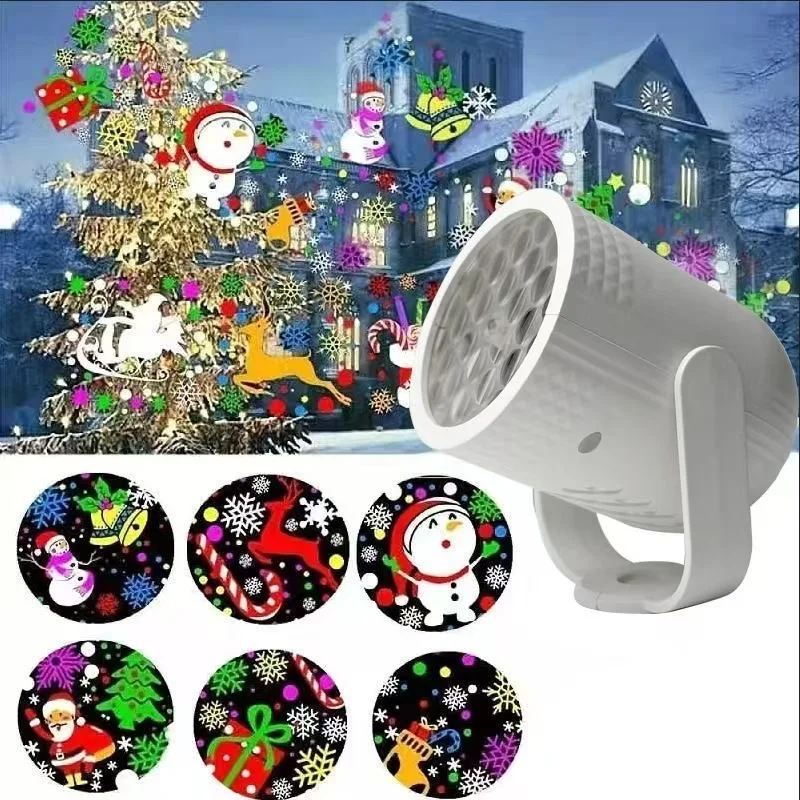 Kids Bedroom Cartoon Ocean LED Projector Lamp, Christmas Night Light, Party Stage Holiday Decoration