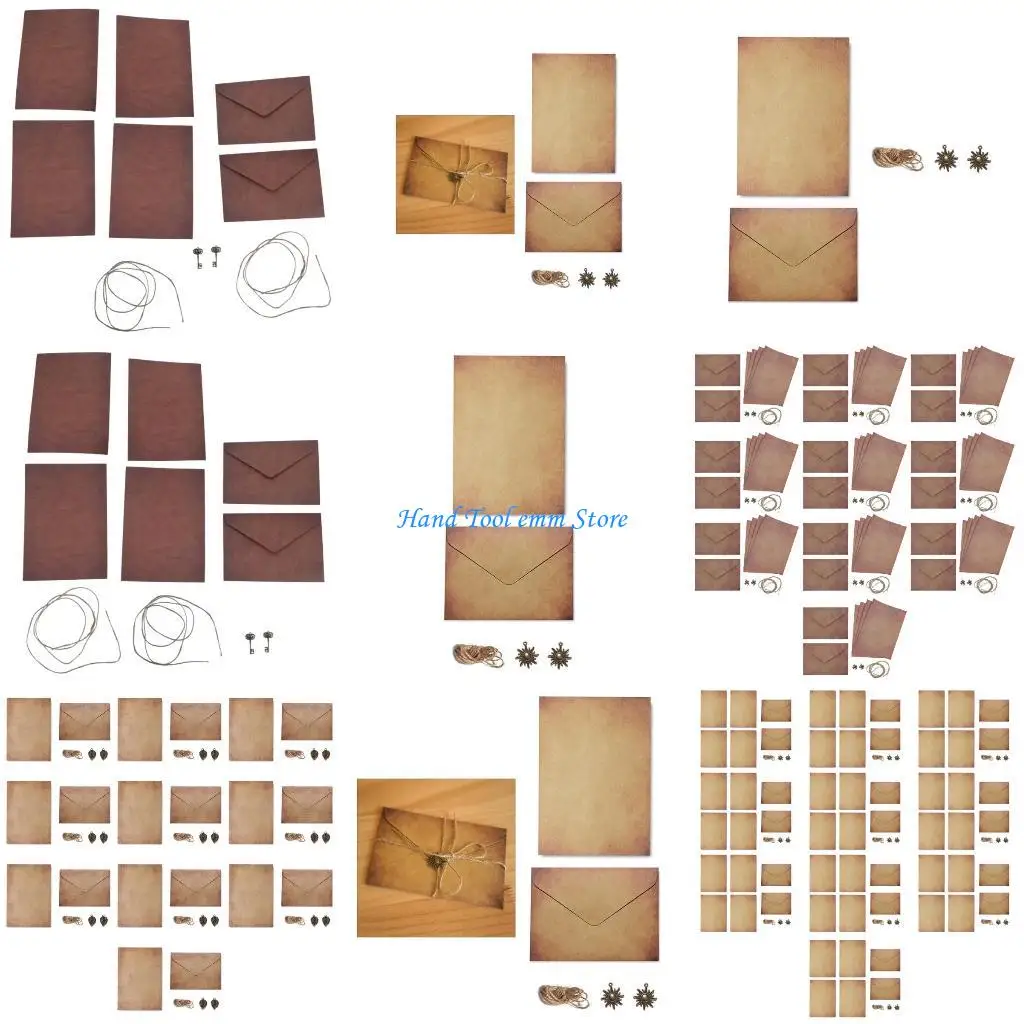 

H37F 10 комплектов пригласительных бумажных конвертов для карточек Письменный конверт Письменная бумага