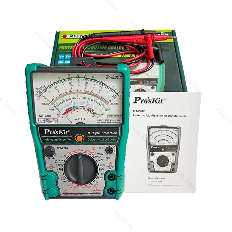 MT-2207 Analog Multi Meter Current Voltage Tester High Magnetic Quick Response High Accuracy Analog Meter Multifunctional Tools