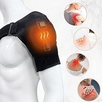 Usb Heated Shoulder Brace Rotator Cuff Support Pain Relief Adjustable Left/Right Shoulder Joint Pain Sports Protective Equipment