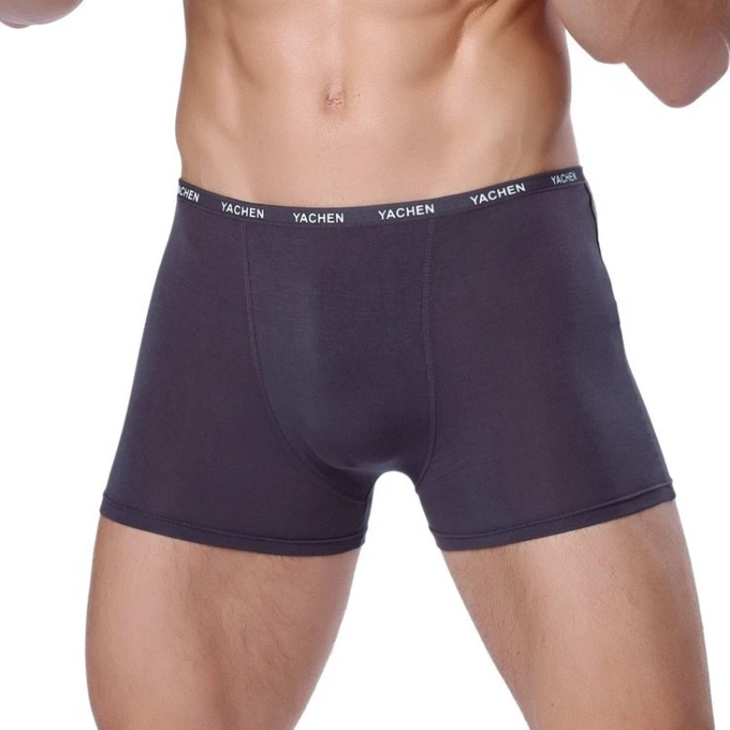 Bamboo Fiber Men's Underwear Soft Breathable Comfortable Trendy Boxers Fashionable and Highly Elastic Boys' Boxer Shorts