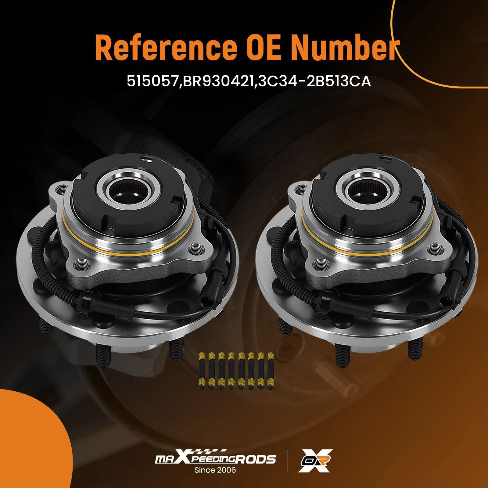 4WD Front Hub Kit for Ford F250-F550 Super Duty 1999-2004 515057 8 Bolt ABS