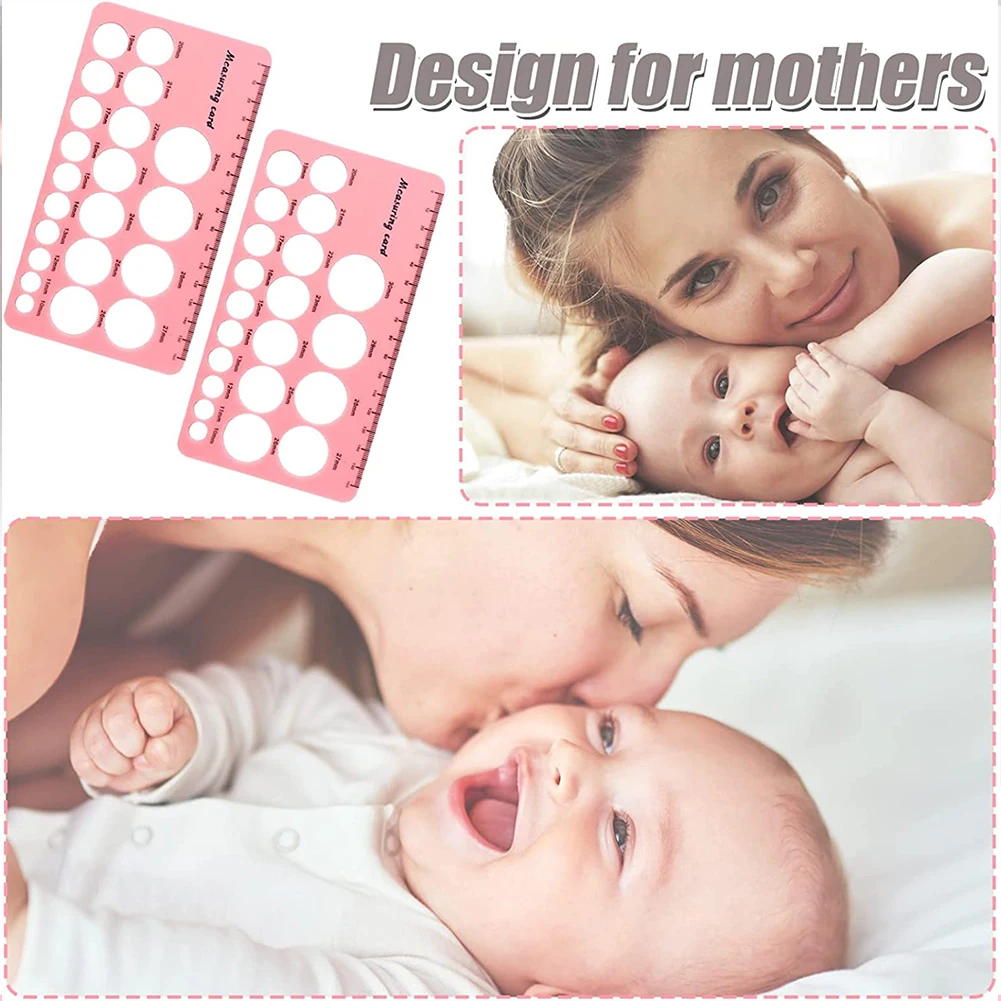 Silicone Breast Flange Ruler Smooth Flange Measurement Tool  Lightweight Perfect Gift Nontoxic Feeding Accessory