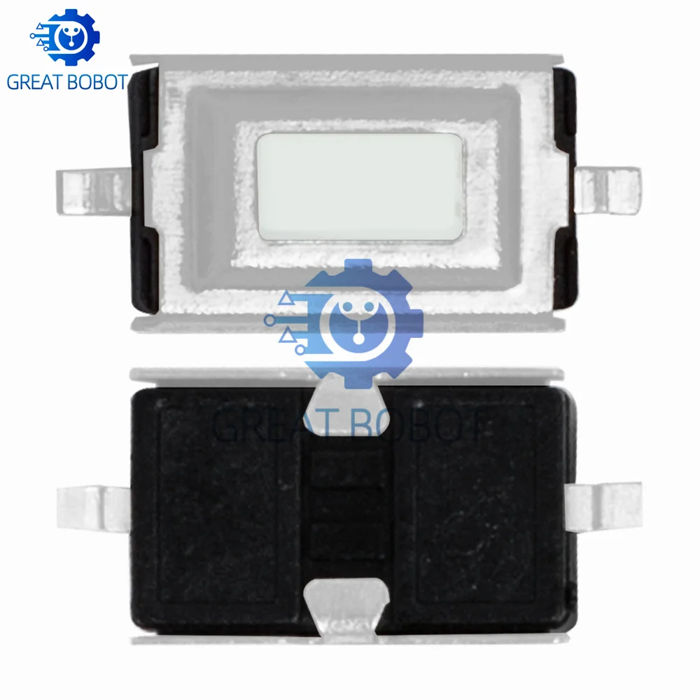 50 Pieces 3x6x2.5mm 2 Pin Surface Mount Tactile Switch Mini SMD Momentary Contact Push Button Switches