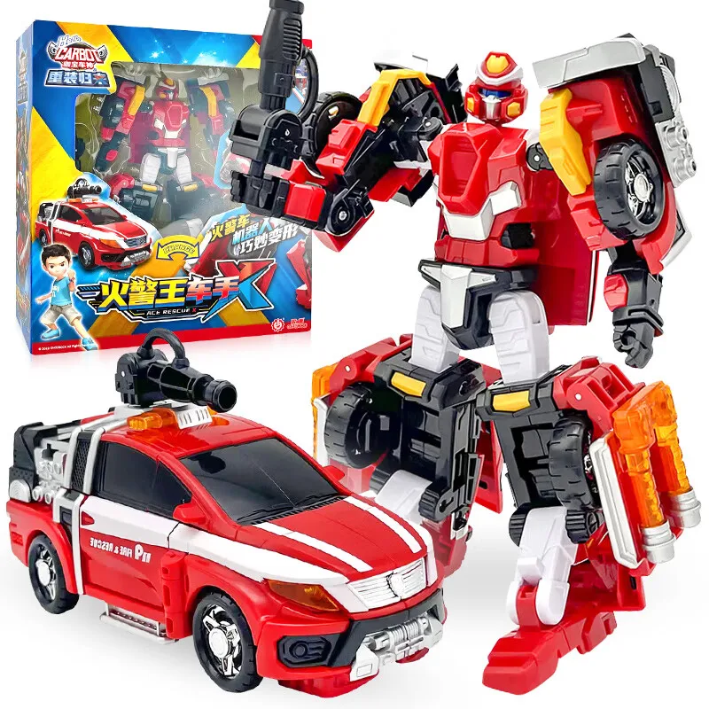 

Two Mode Hello Carbot Penta Storm X Transformation Robot to Car Action Figures Deformation Rescue Car toy for Children Gift