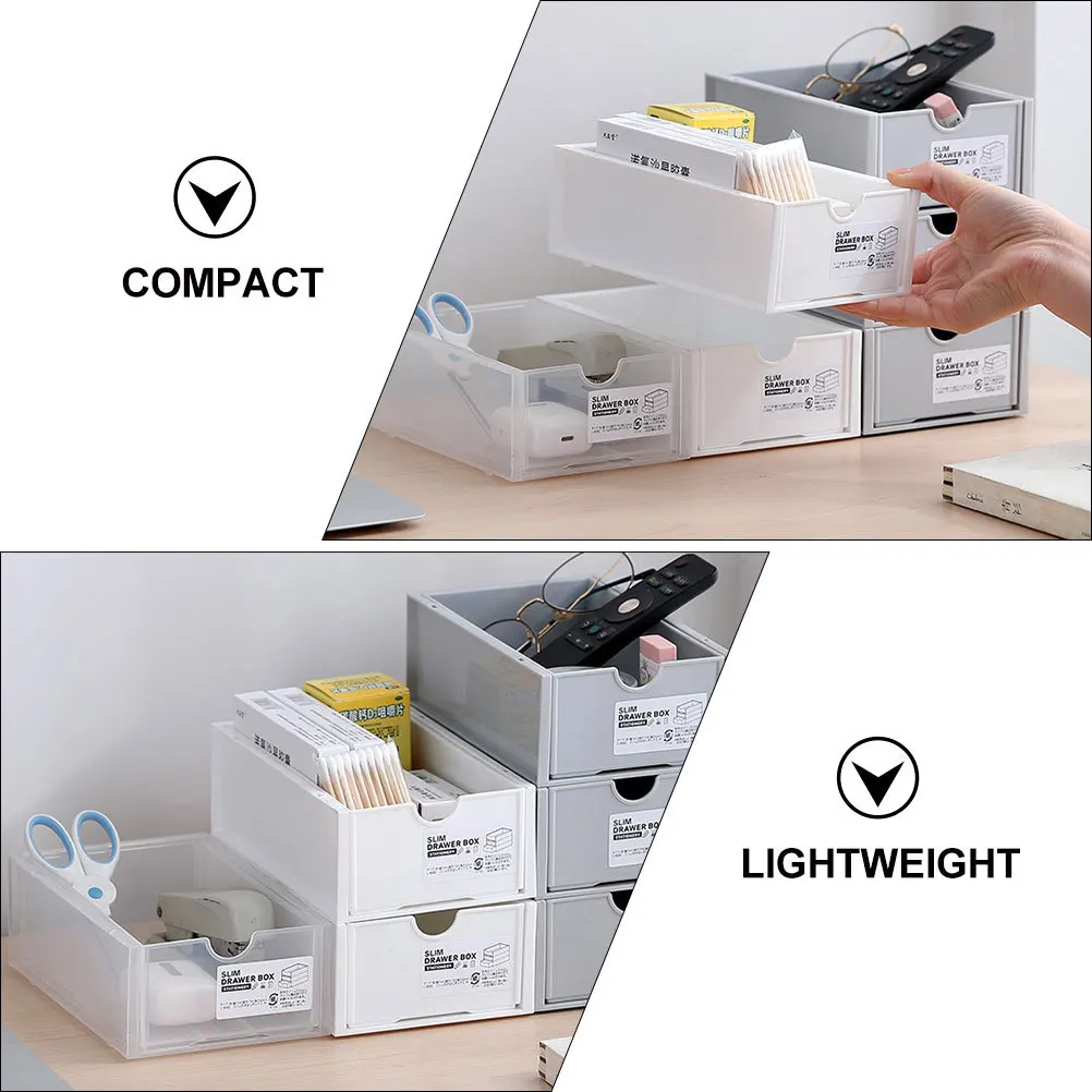 2 قطعة درج تخزين قابل للتكديس حاوية قرطاسية منظمة جيدة هدية مثالية للأصدقاء والعائلات صندوق تخزين مكتبي مرتب