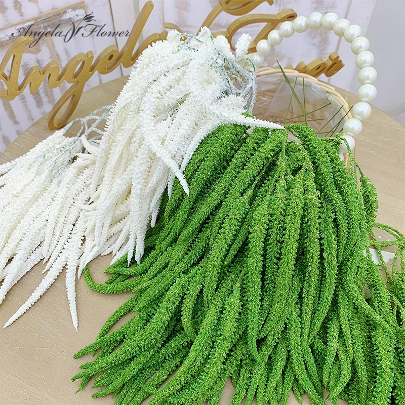 Planta Artificial, hierba, rama de plástico, arreglos florales para boda, accesorios para el hogar, sala de estar, planta verde, vid A8332