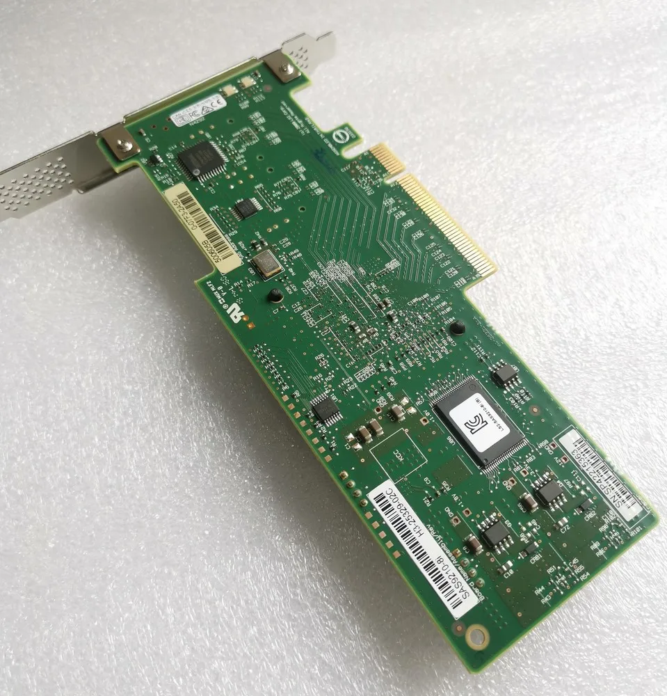Placa controladora LSI SAS 9210-8i 8 portas 6 Gb/s PCIe HBA RAID SATA = 9211-8I 9220-8I