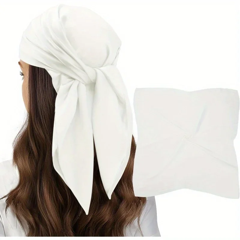 vimate Head Scarf for Women Hair 27'' Square Satin Silky Feeling Bnadana Neck Scarf Handbag Accessories Etc - Detail 1