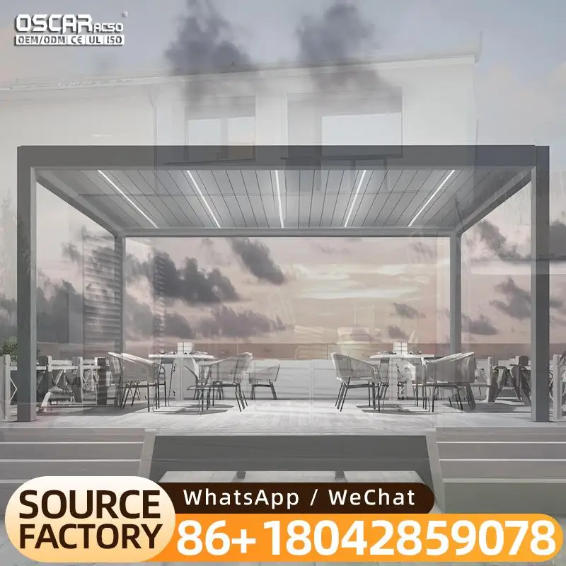 

Высокое качество 3x3 м алюминиевая садовая беседка ручной солнцезащитный козырек металлический павильон на крыше для США заднего двора и балкона пергола для наружного использования