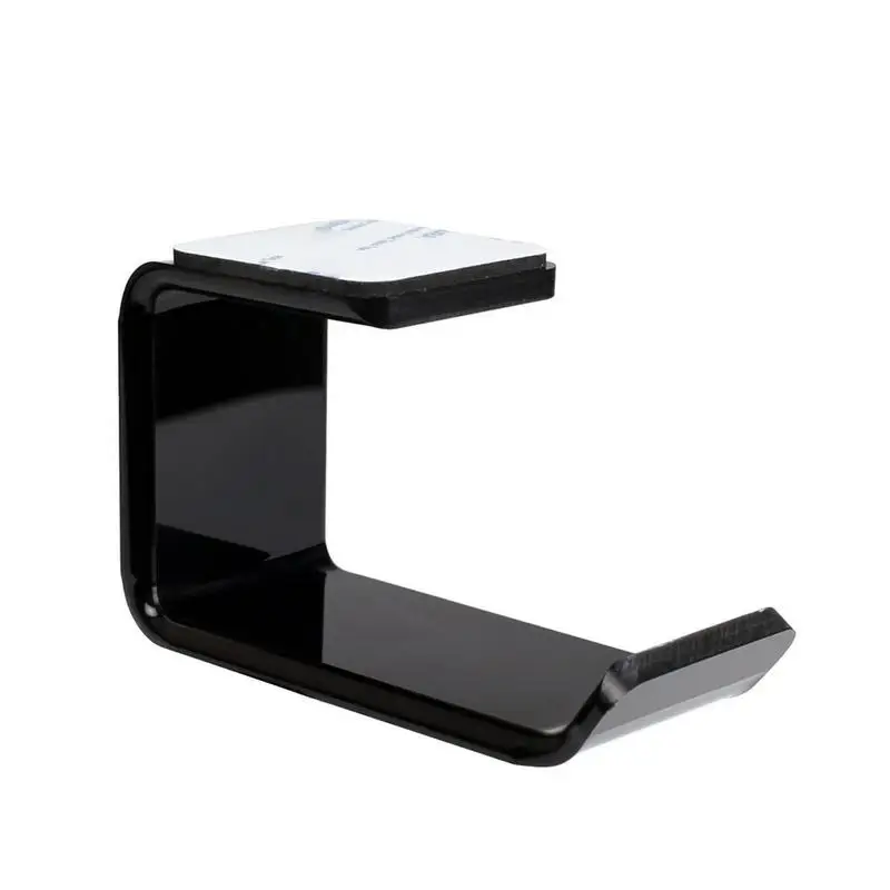 Headphone Stand L Shaped Acrylic Wall Hanging Internet Cafe Adhesive Table Bottom Headphone Display Stand For Games