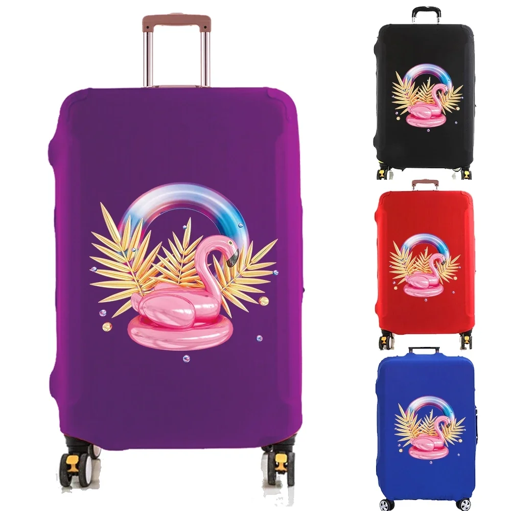 Luggage Cover Suitcase Protector Cover Flamingo Elasticity Scratch Resistant Case Dust Case for 18-32 Inch Travel Trolley