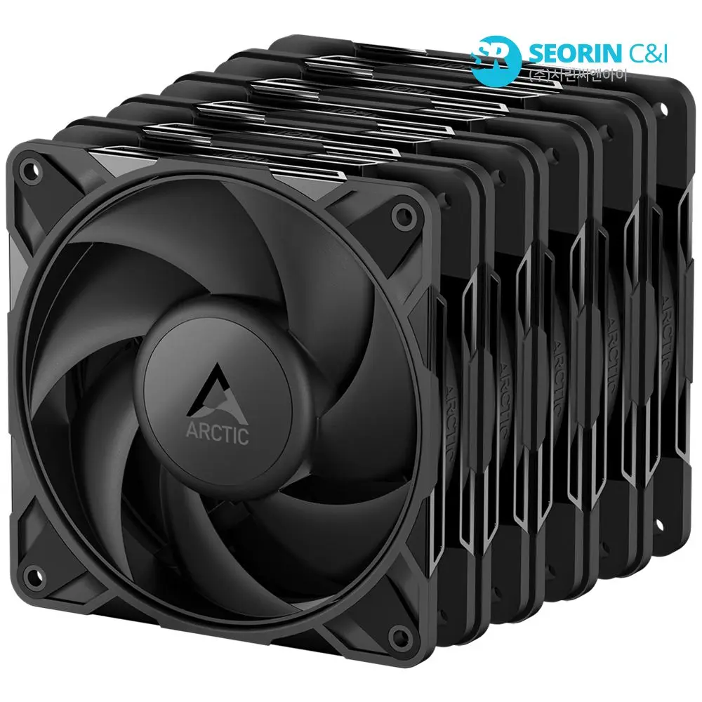 [Seorin Oficial] Arctic P12 Pro Pst Negro Paquete de 5