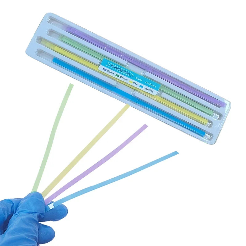 6x60pcs/box Dental Resin Polishing Strip Teeth Grinding Smooth Resin Teeth Grinding Sanding Shaping Dentistry Material