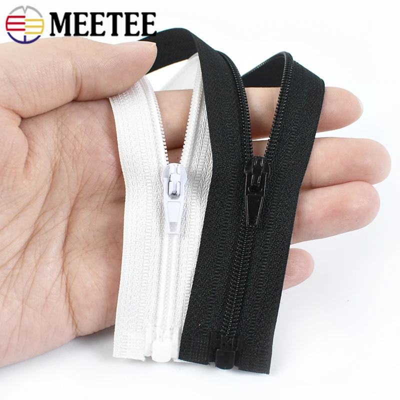 5 قطع 3 #   النايلون سستة أشرطة 40-300 سنتيمتر المفتوحة نهاية سترة ظهره استبدال السوستة أسفل معطف البريدي طقم تصليح DIY الخياطة اكسسوارات