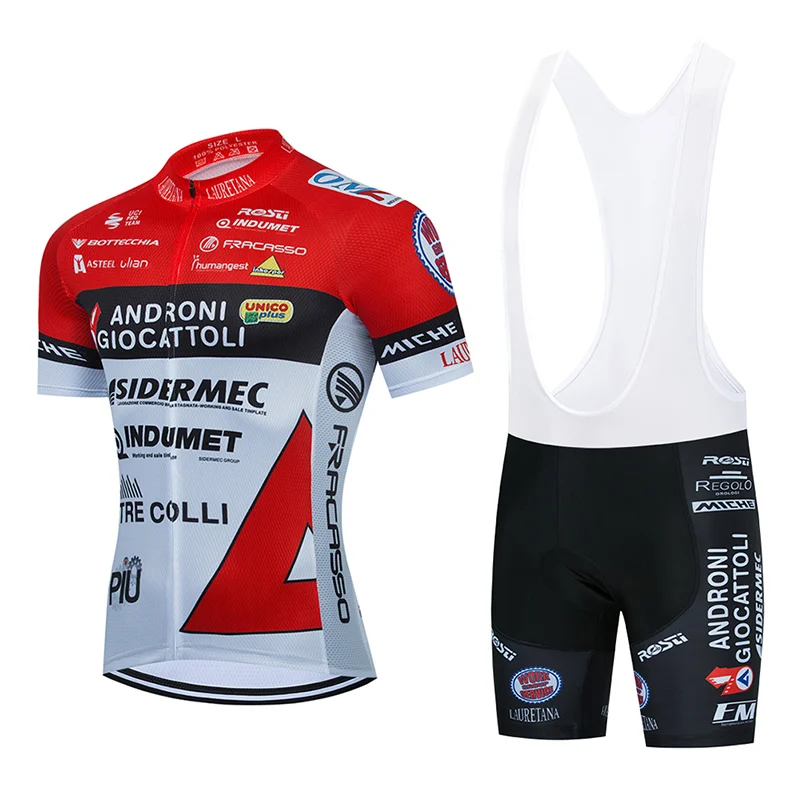 

Team Androni Giocattoli Cycling Bib Set MTB Jersey Bicycle Clothing Summer Road Bike Shirt Mens Short Maillot Ropa Ciclismo Suit