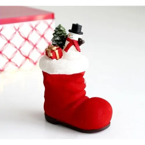 Terrarium Objects Cardan Undermanned Christmas Shoe Decorative Trinket Christmas Ornament