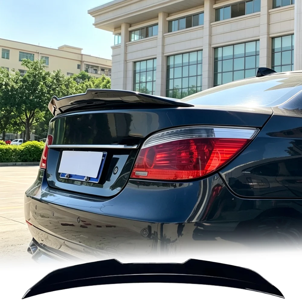 For BMW E60 5 Series 2005-2006 Real Carbon Fiber Trunk Spoiler 520Li 525Li 530Li 545i 550i Auto Exterior Tuning Accessories