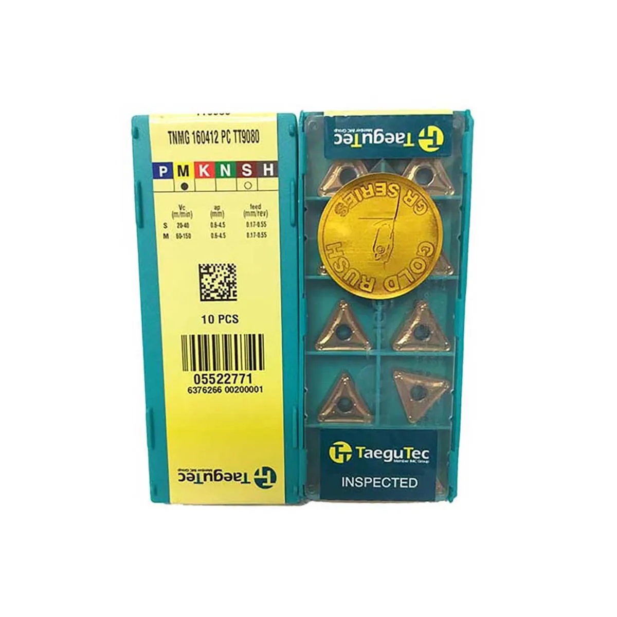 

TaeguTec Original Turning Insert TNMG TT9080 TNMG160404-EA TT9080 TNMG160404-PC TT9080 TNMG160408-PC TT9080 TNMG160412-PC