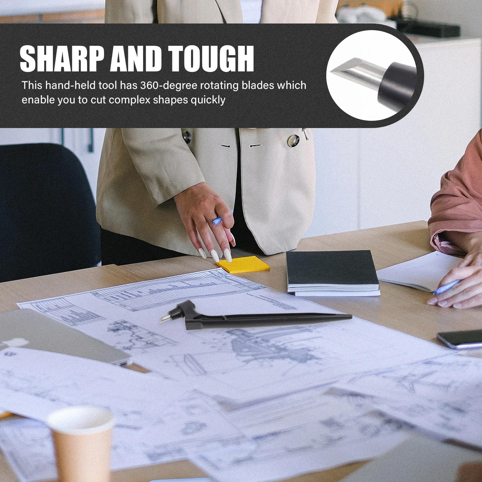 1 مجموعة الدورية ورق الحرف القاطع L-شكل مقبض مريح دليل النقش القاطع ل سكرابوكينغ الفن القواطع الصلب الدقة #4