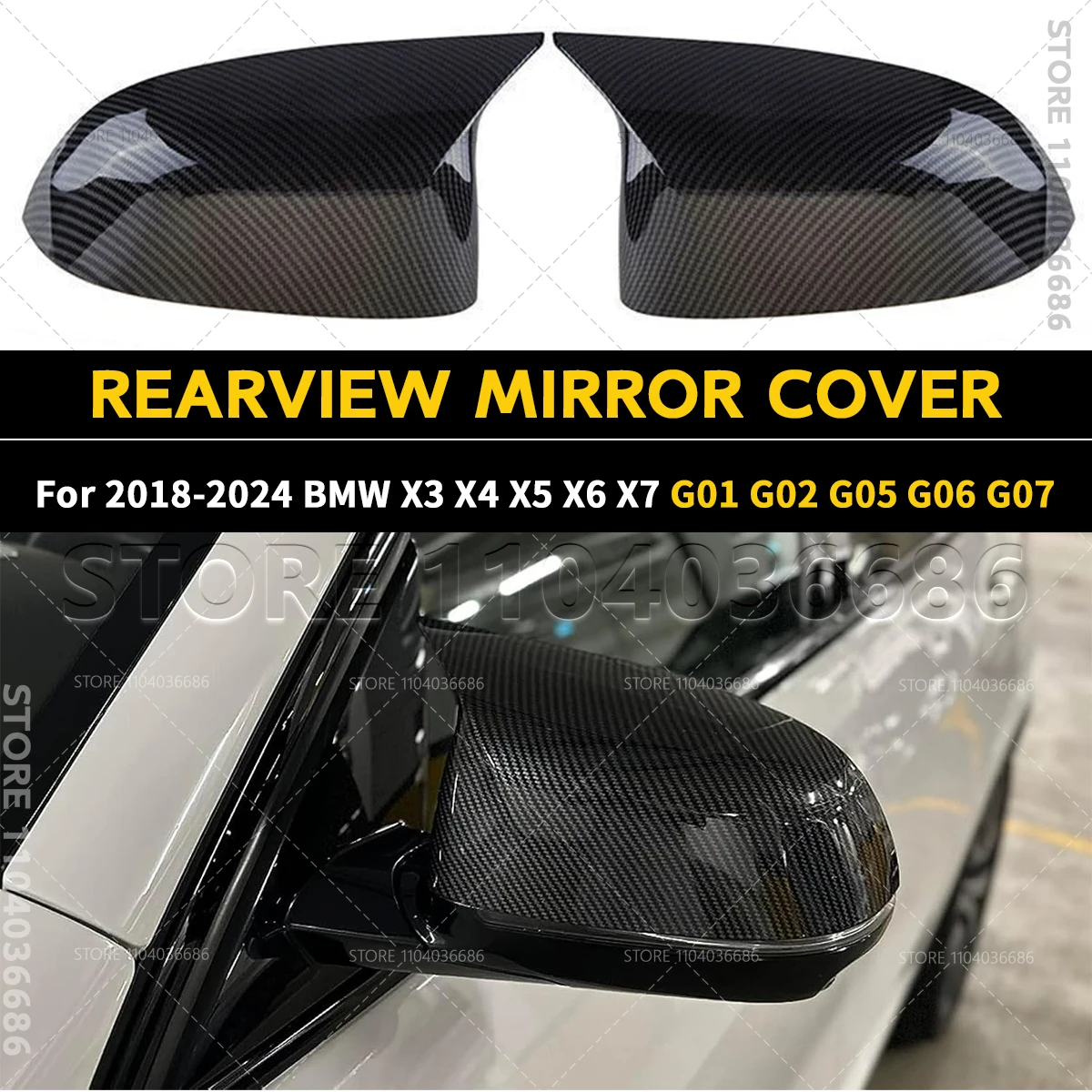 

Для 2018-2024 BMW X3 X4 X5 X6 X7 (G01 G02 G05 G06 G07) Крышка зеркала заднего вида 51162446964 51162446965 51168496623 51168496624