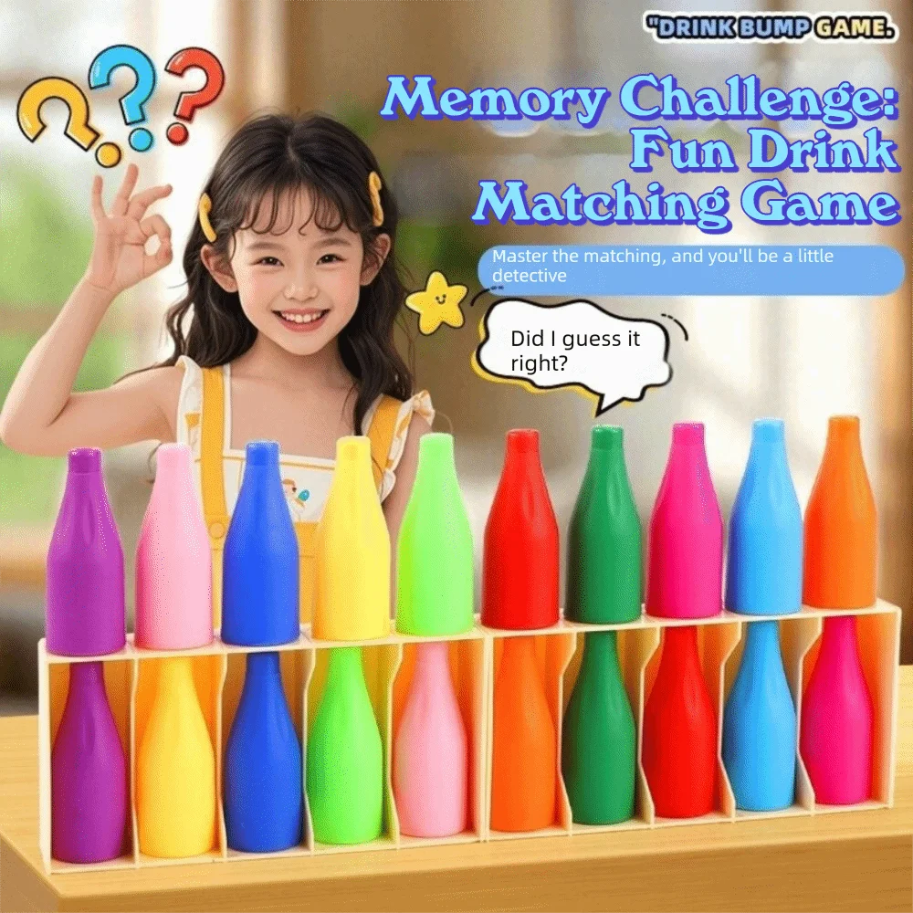 

Funny Fun Beverages Color Match Game Educational Color Matching Guessing Game Sorting Game Memory Training Early Childhood