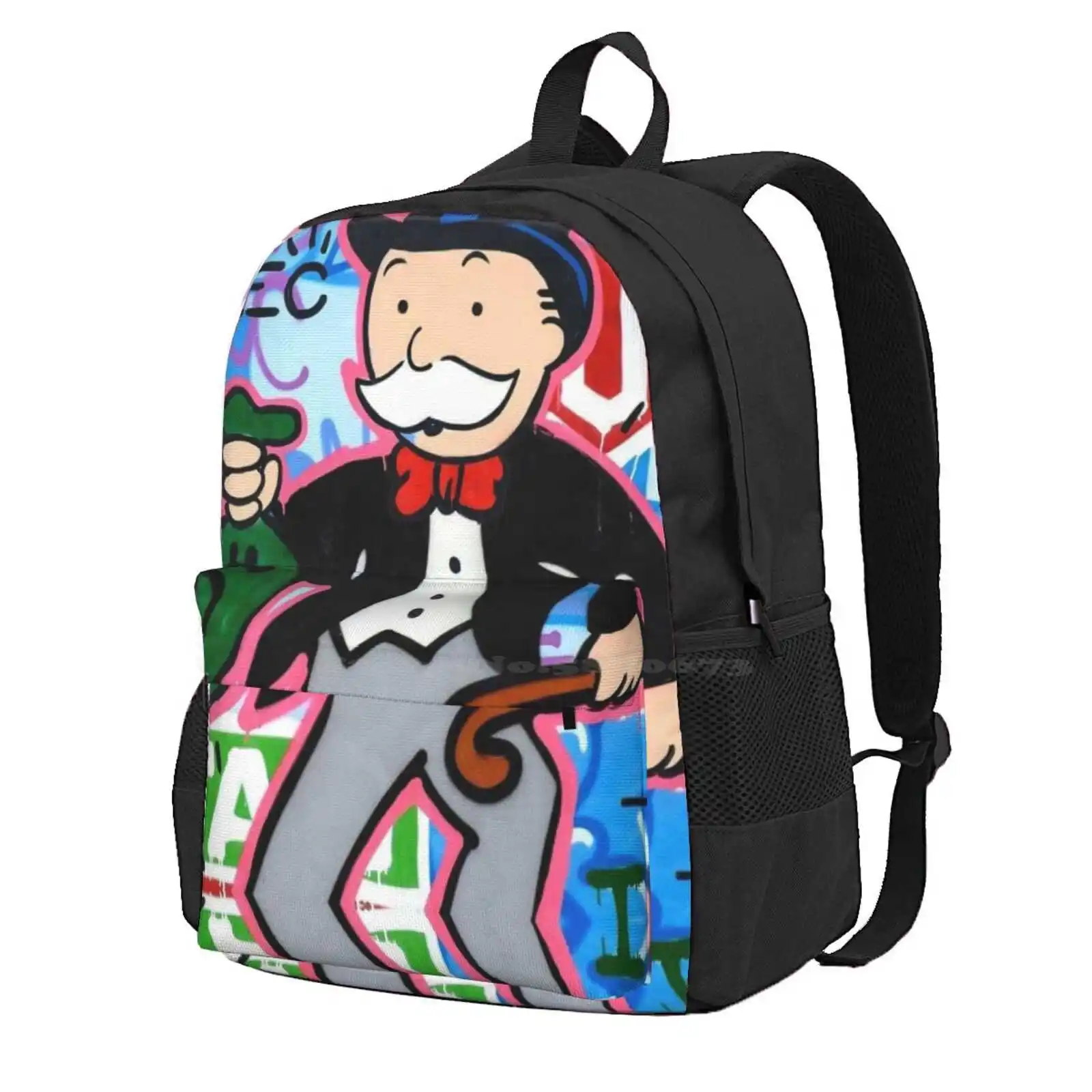 Happy Alec Hot Sale Schoolbag Backpack Fashion Bags Alec Money Games Bank Rich Anime Cartoon Cimax Alalf