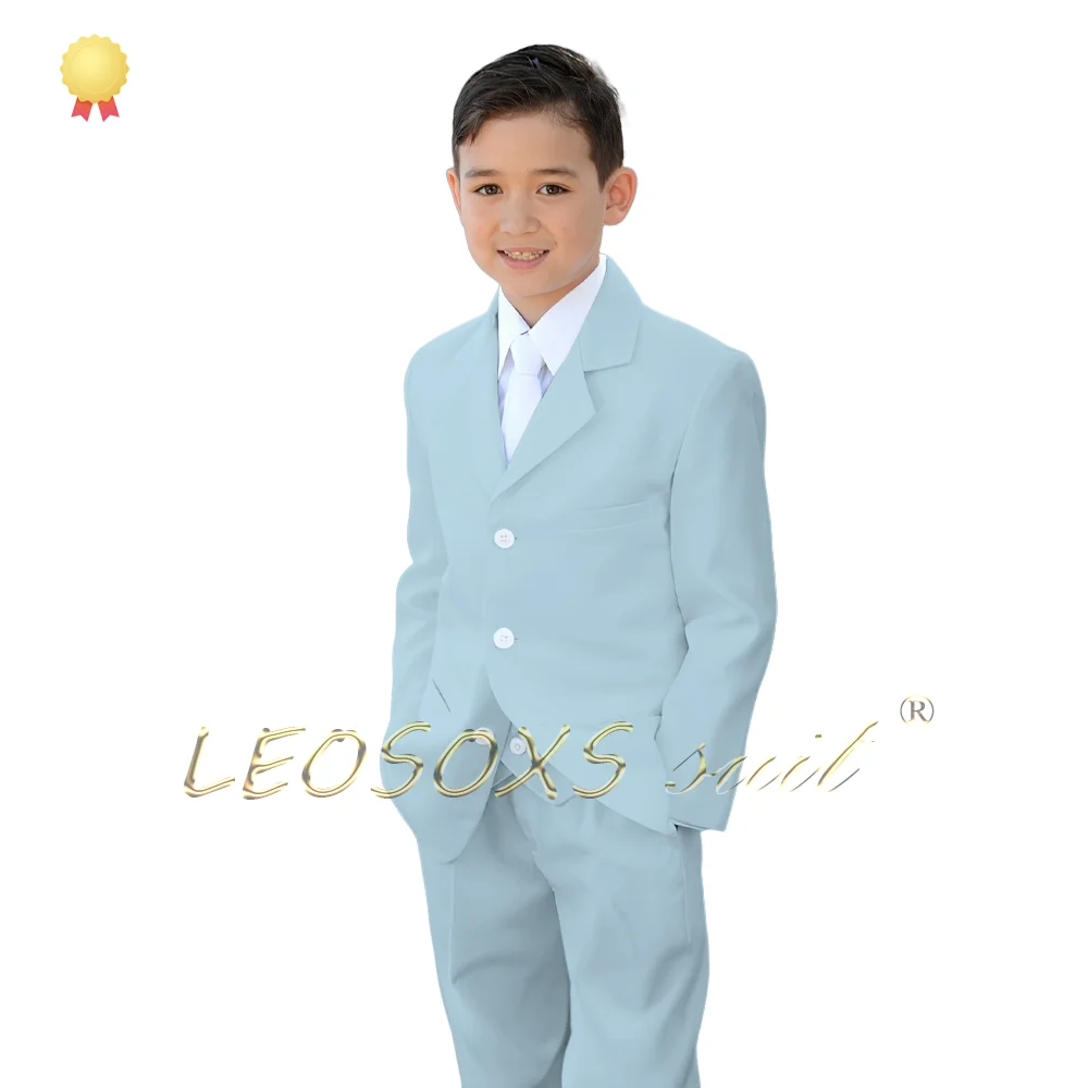 Boys fashionable 2-button suit 3-piece set (jacket + vest + trousers) wedding event birthday dress, boys 2~16 years old