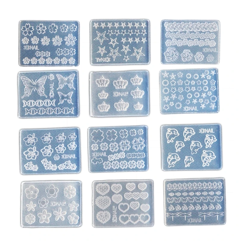 Silicone Art Gel Molds Enhancement Silicone Molds for Manicure Designs