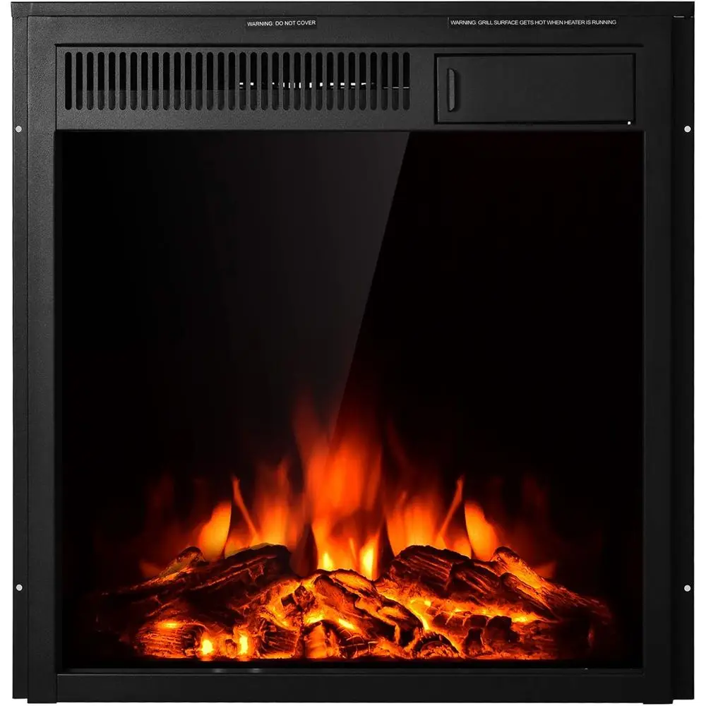 

22.5 Electric Fireplace Insert with Adjustable Heat and Remote Control for Home Use