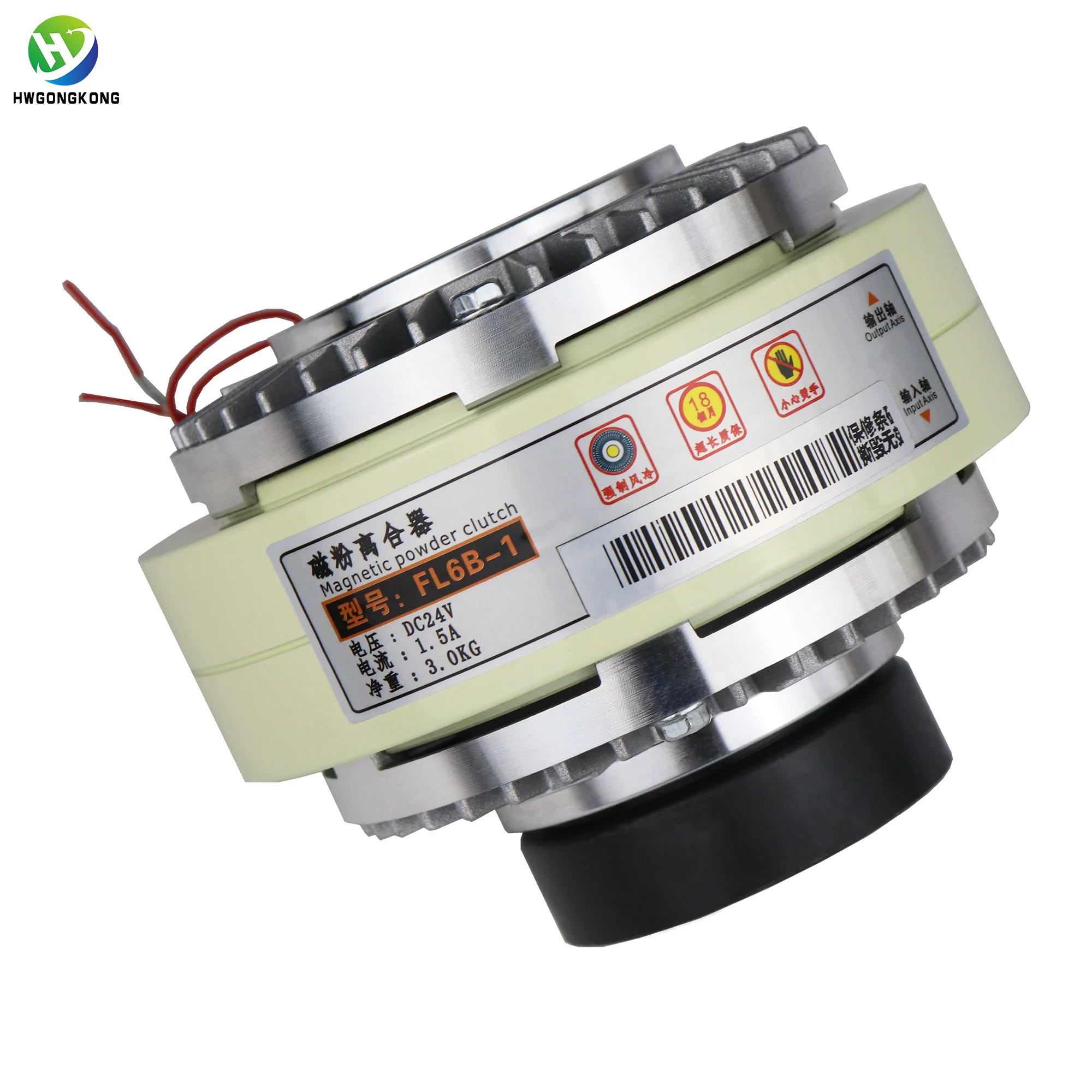 Kopling Magnetik TLF 15N.m Tipe Poros Berongga untuk Mesin Plastik Mesin Cetak Penggulung Ulang Kopling Magnetik