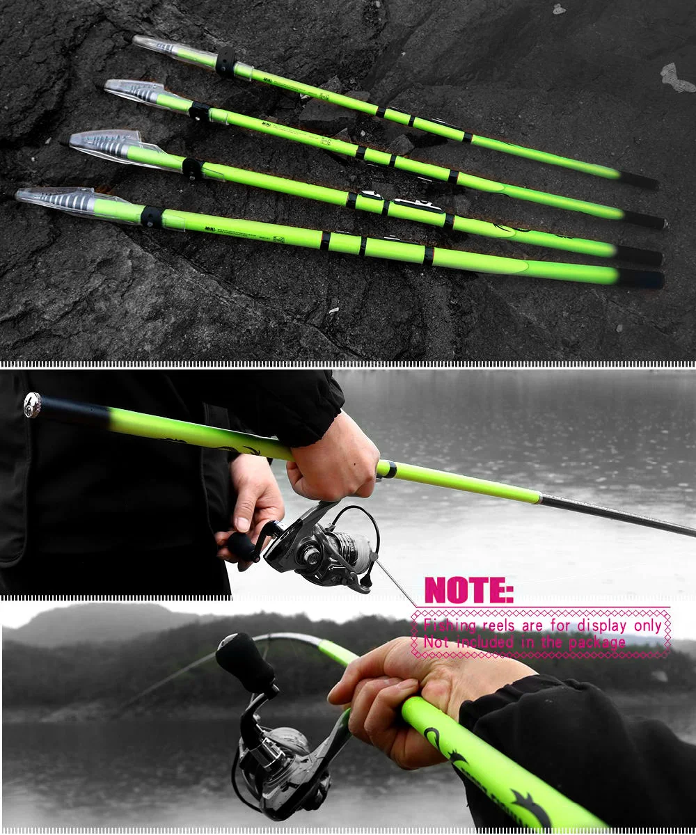 JOSBY Telescopic Rock Fishing Rod 3.6/4.5/5.4/6.3m Carbon Travel UltraLight Spinning Float Outdoor Carp Sea Saltwater Pole