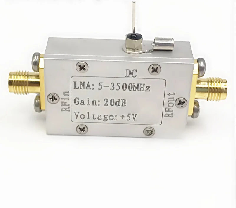 

RF Broadband Low-noise Amplifier 5-3500MHz Gain 20dB High-frequency Amplifier