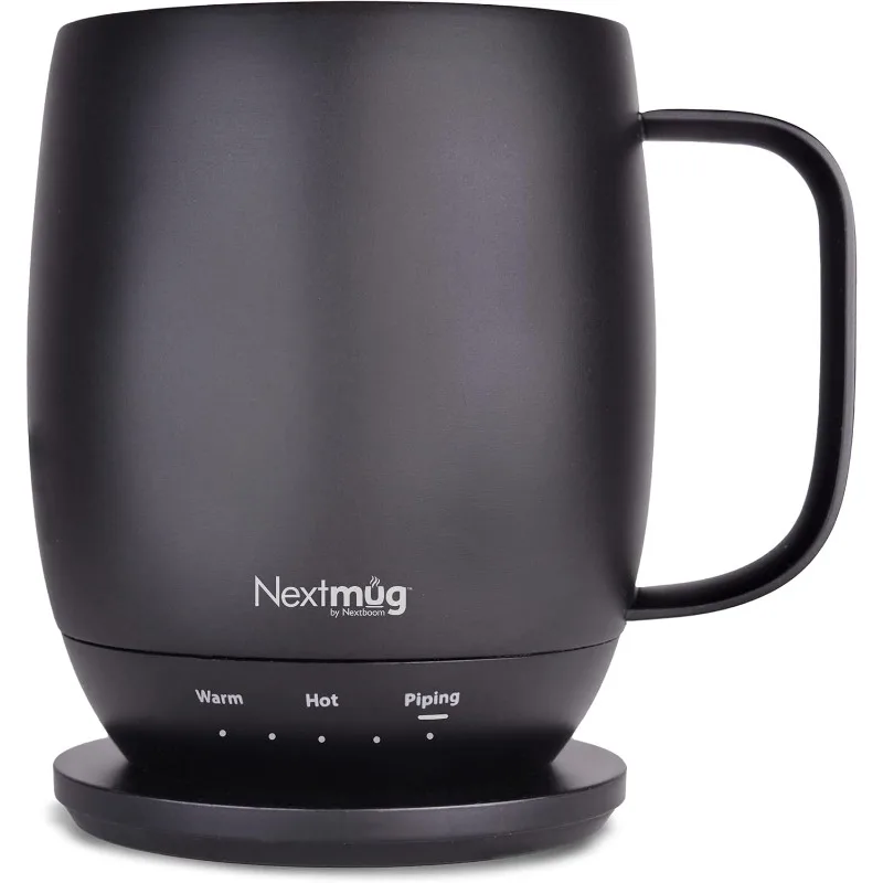 

Temperature-Controlled, Self-Heating Coffee Mug (Black - 14 Oz.)