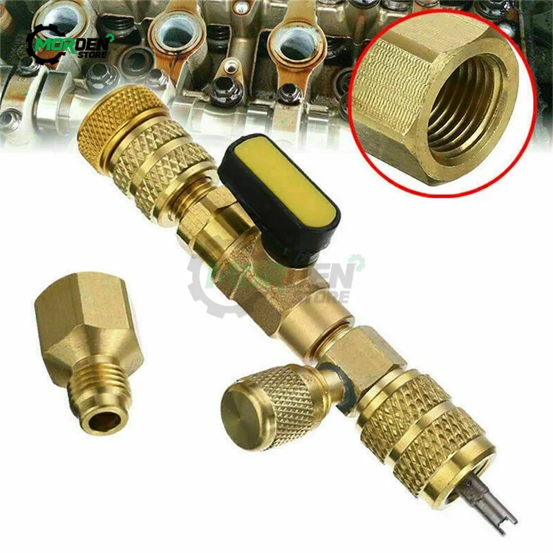Outil d'installation de dissolvant de noyau de Valve, outil à main de double taille SAE 1/4 & 5/16 pour R404A R407C R134A R12 R32 cvc