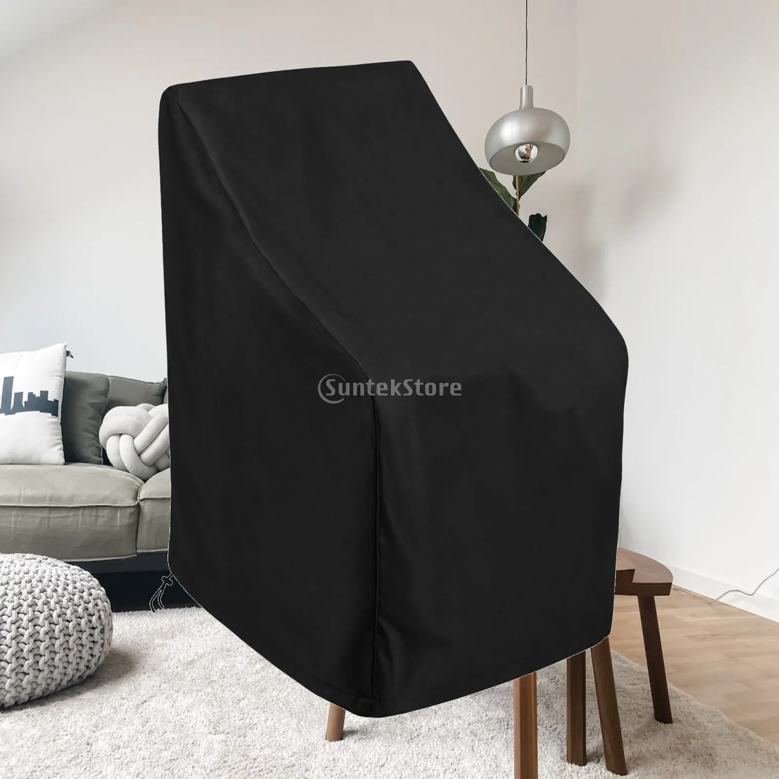 Weatherproof Chair Cover for Outdoor Seating Oxford 210D Water Column 3000 Patio for seat C with Drawstring Fit