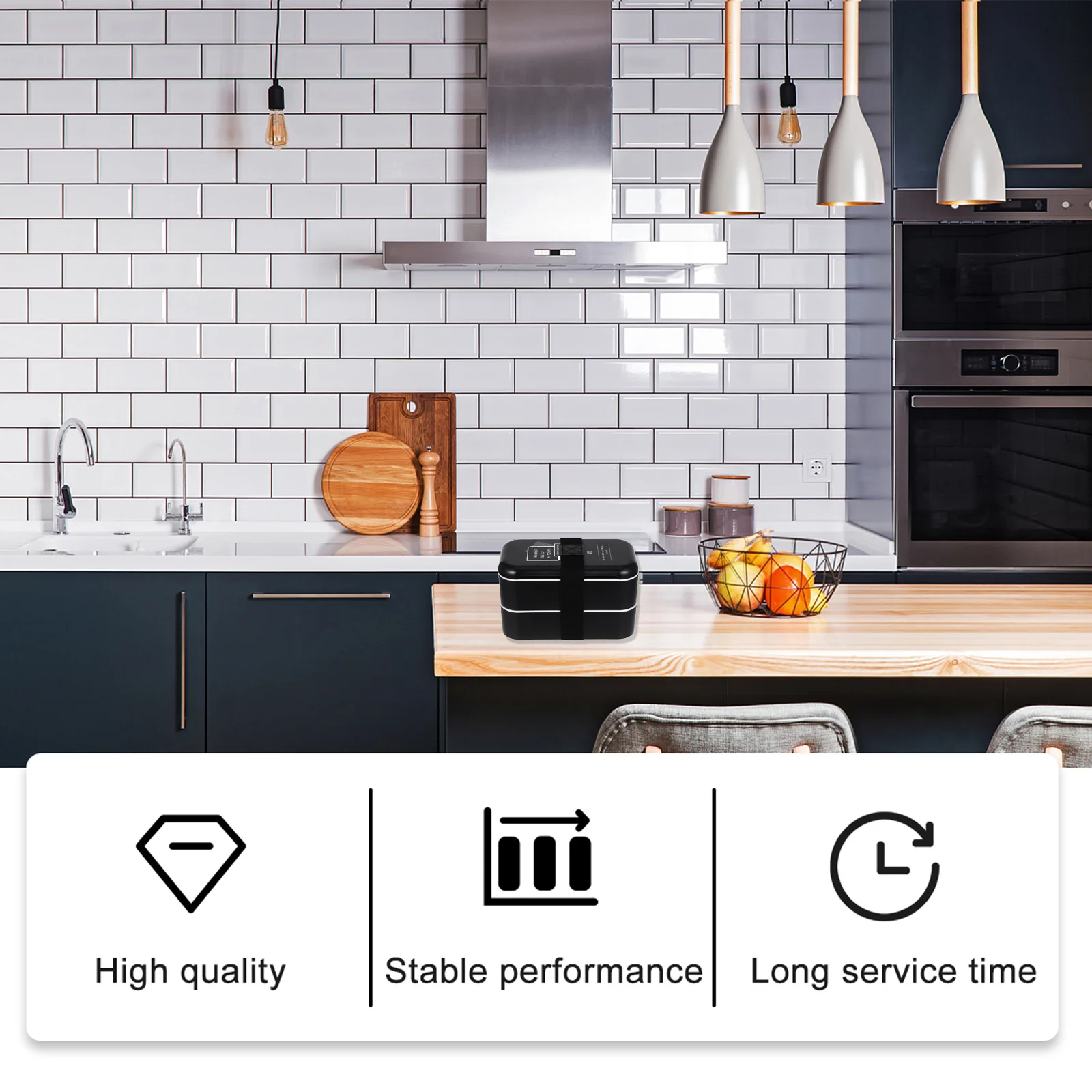 

1Pcs Double Layer Lunch Box Bento Box Ecofriendly Meal Storage Container for Students Workers Easy Carry Leakproof