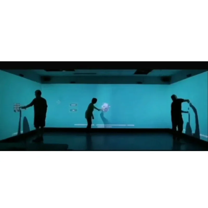 Interactive wall projection Immersive space 3d holographic display projector multi sensorial Immersive projection experience