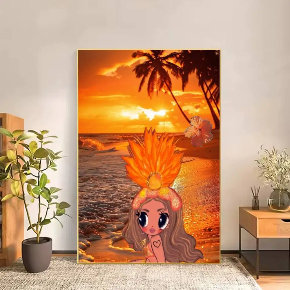 Tropicoqueta Karol G Poster Versatile HD Waterproof Wall Art Self-Adhesive Decor for Any Space Ideal Gift