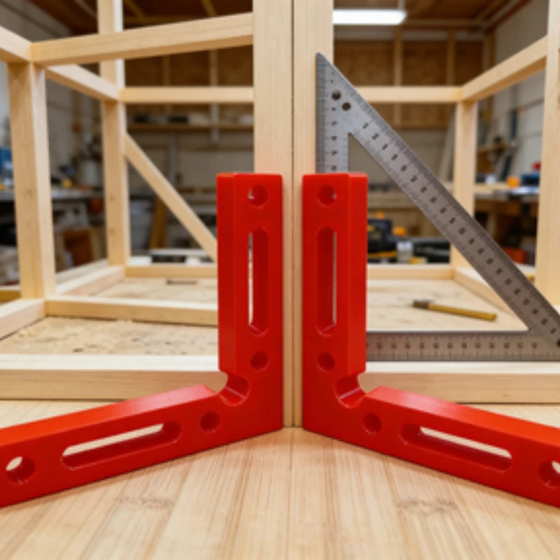2Pcs 90 Degree Positioning Squares Right Angle Clamps for Woodworking Precision L-Shape Corner Clamps Cabinet Frame Box Assembly