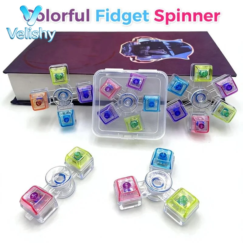 1Pcs Clickable Keyboard Key Stress Relief Toy LED Light Up Mini Sensory Toy for Kids Adults Killing Boredom