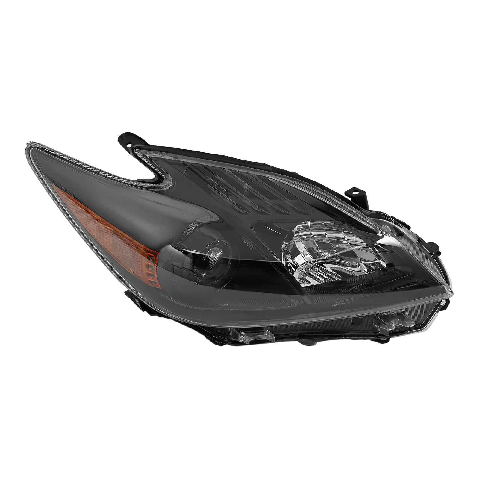 Black Right / Left Side Headlight Halogen Projector Headlamp Assembly for 2010-2011 Toyota Prius