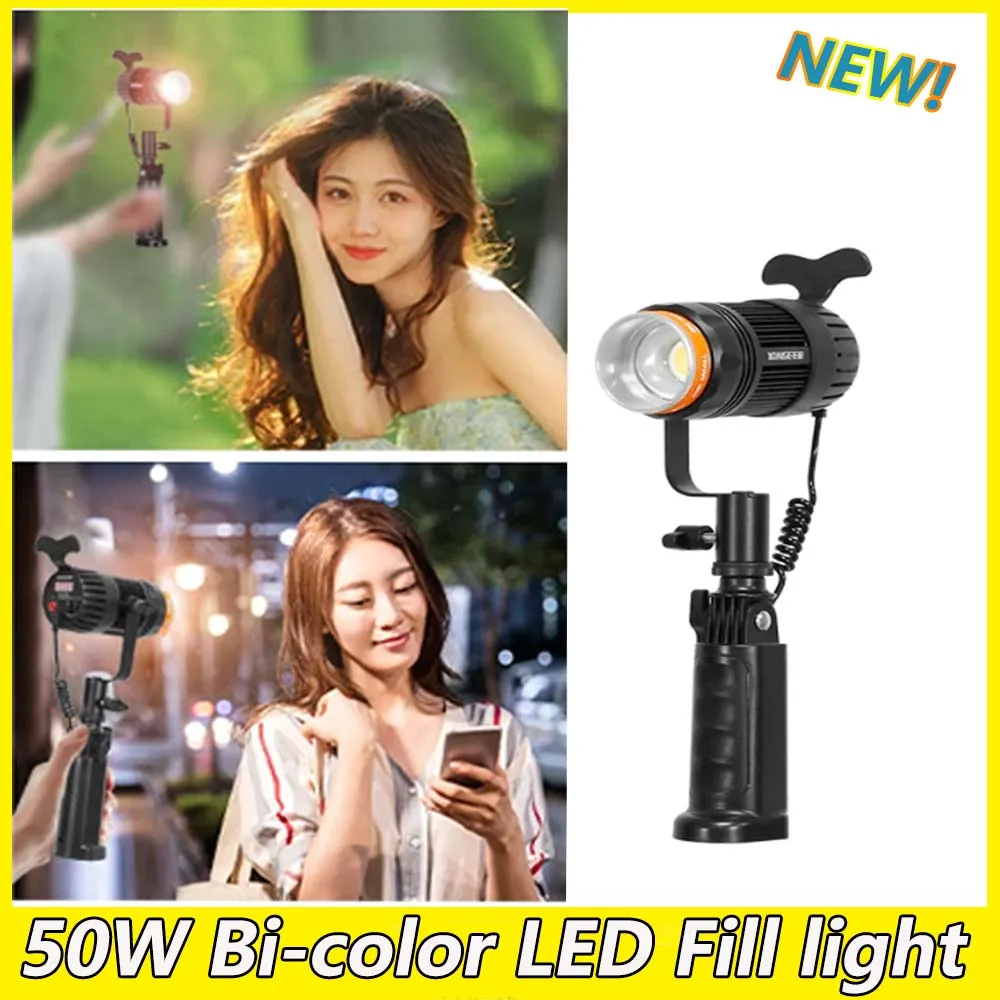 YONGEER 50W LED Fill light LED Light 3000k-6000k Professional  Photography Lighting For  Shooting Live Short Video