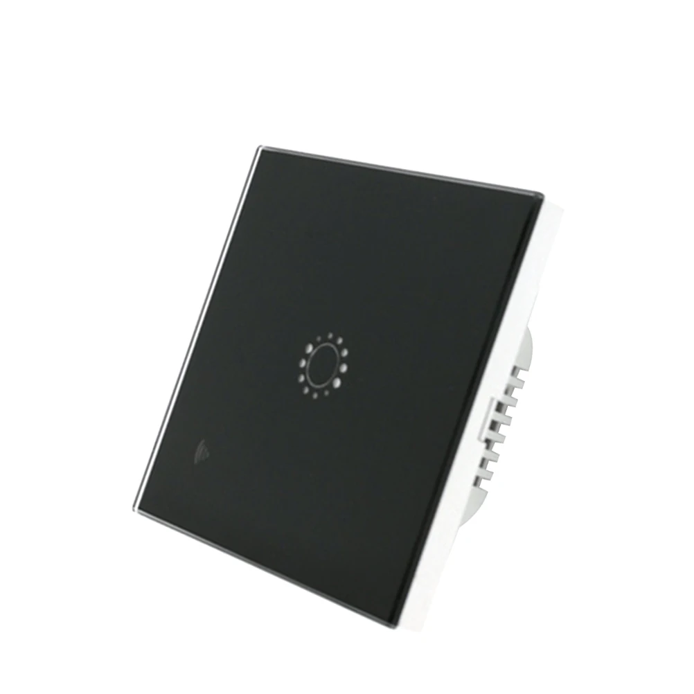 

Smart Wifi Wireless Touch Backlight Home Wall Light Control Panel Timer Schedule Durable Abs Glass Black Household
