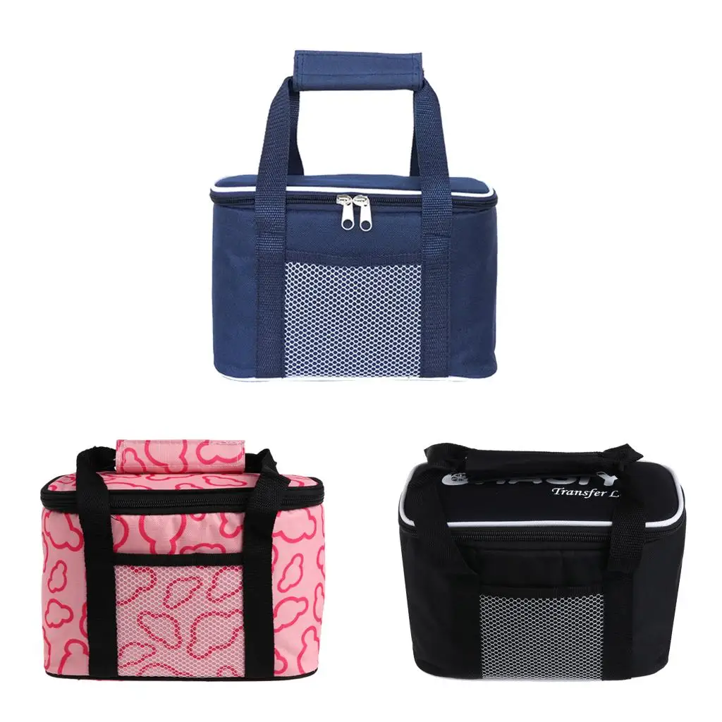 Portable Insulated Cooler Lunch Box Tote Picnic Storage Ice Bag Pouch 16cm