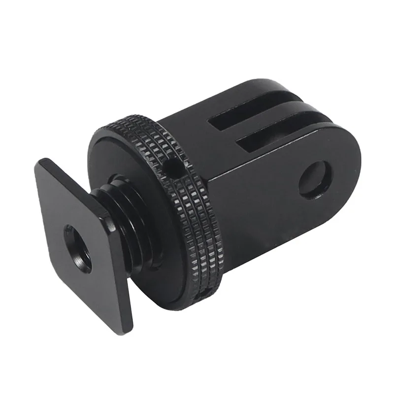 For Gopro Accesorios Aluminum Mount Alloy 1/4 Tripod CNC Adapter Cold shoe For Go Pro Hero DJI Action 4 5 Camera Insta360 X4 X3