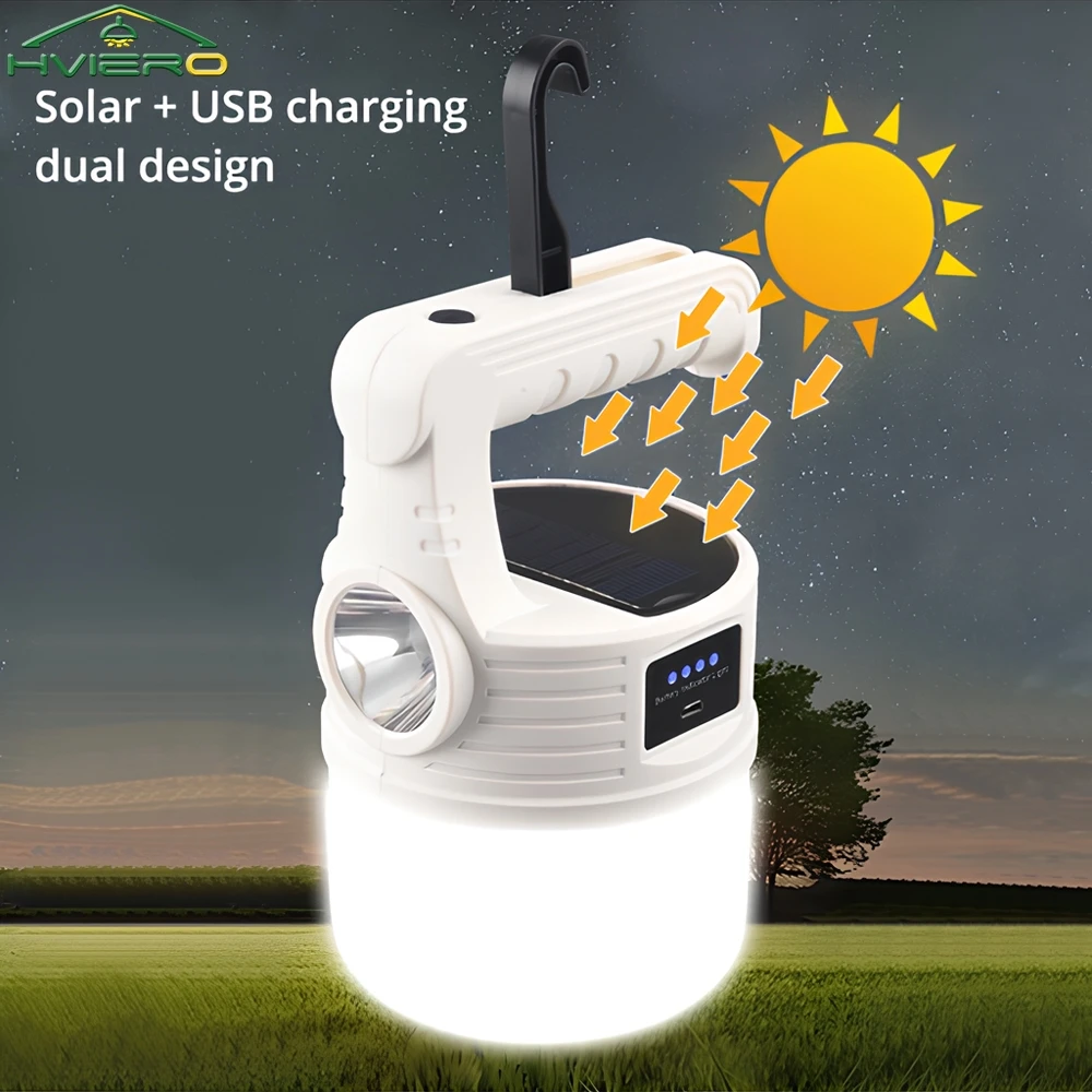 

Usb Chandelier Lighting Lamps Portable Rechargeable Camping Waterproof Night Lights For Outdoor Decor Garden Solar Led Bulbs