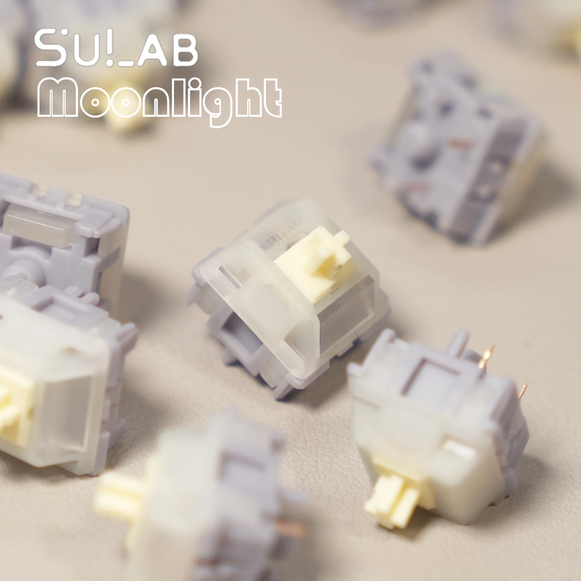 Moonlight Switch Silent Linear Pre-Lubed 5 Pins HotSwap POM Stem HMX Switches For Mx Mechanical Keyboard 기계식 키보드 축