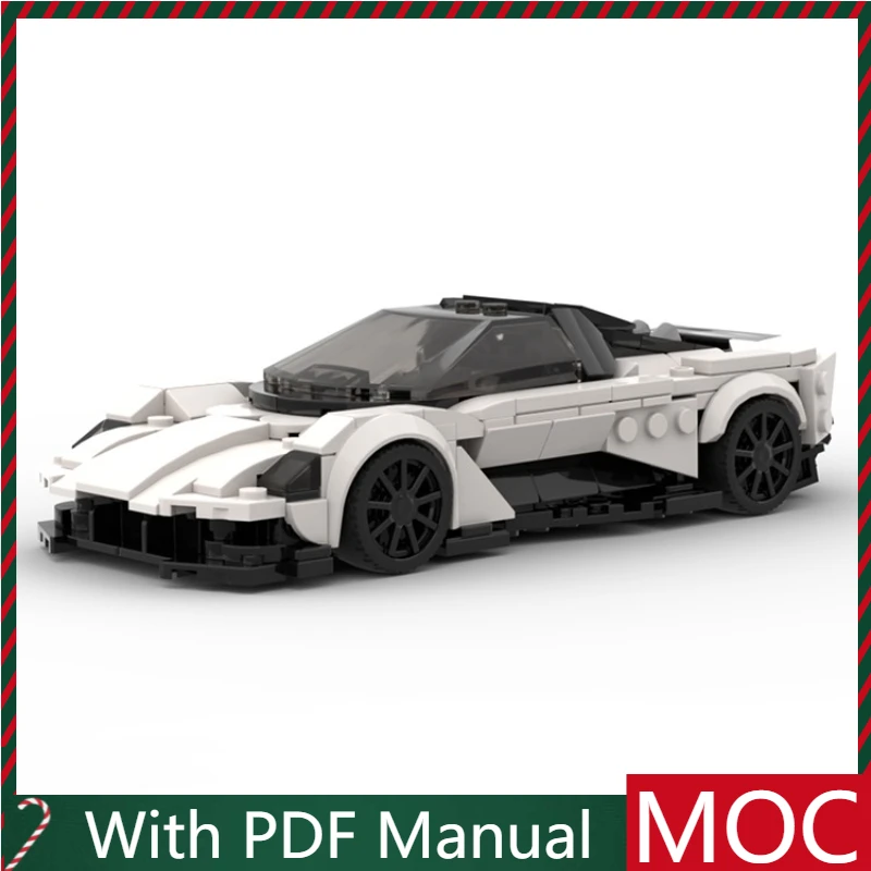 

359 PCS Hot Selling MOC White Supercar Model Modular DIY Set Building Blocks Kids Assembly Display Toys Festival Surprise Gift